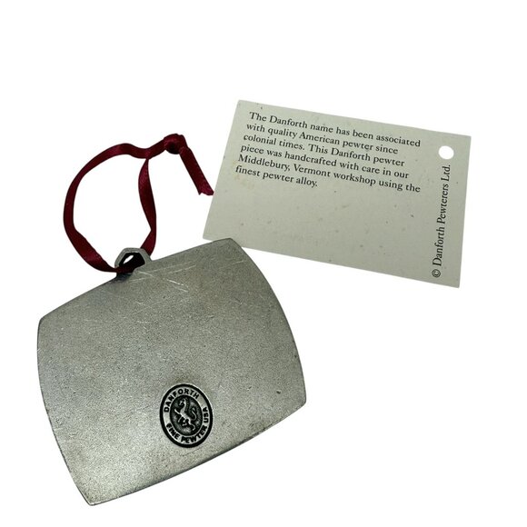 Vermont Covered Bridge Christmas Ornament by Danforth Pewter Country Holiday Dec - Picture 3 of 6